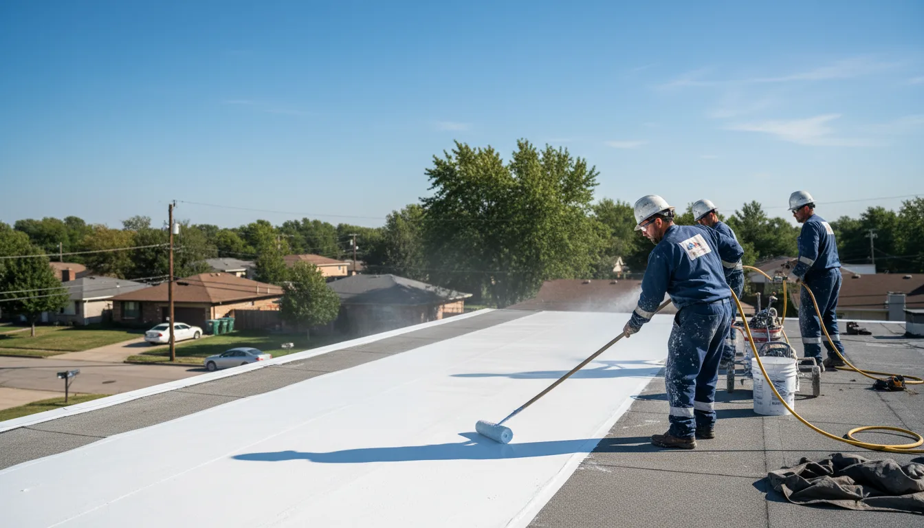Commercial roof coating in Blue Springs, MO near me